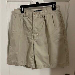 Ralph Lauren Tan Flat Front Casual Shorts